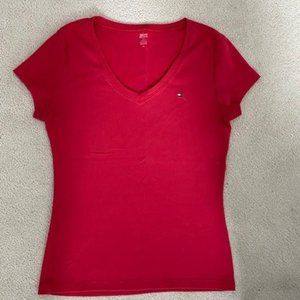Tommy Hilfiger Red T-shirt (Ladies M)